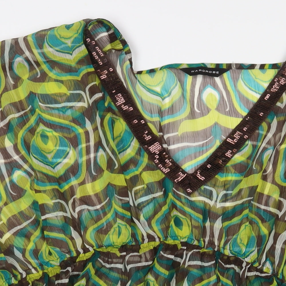 Womens UK Size 26 Wardrobe Green Basic Blouse