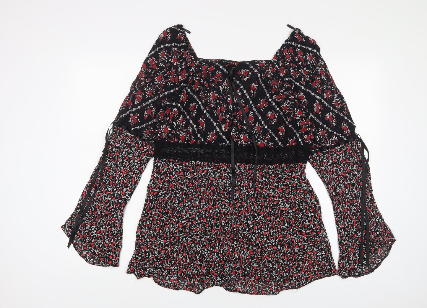 Womens UK Size 16 essence Red Basic Blouse