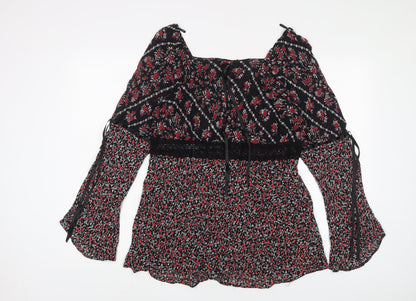 Womens UK Size 16 essence Red Basic Blouse