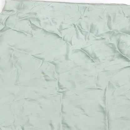 H&M Womens Green Polyester A-Line Skirt Size XS