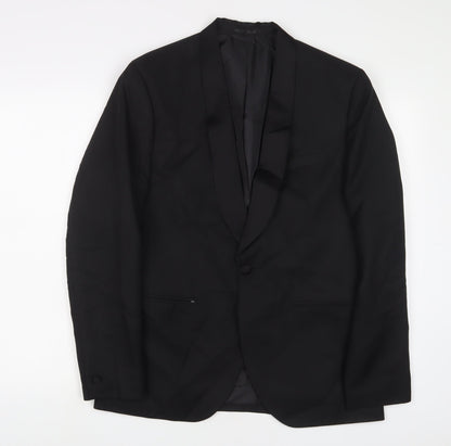 Mens UK Size 40 H&M Regular Black Suit Jacket