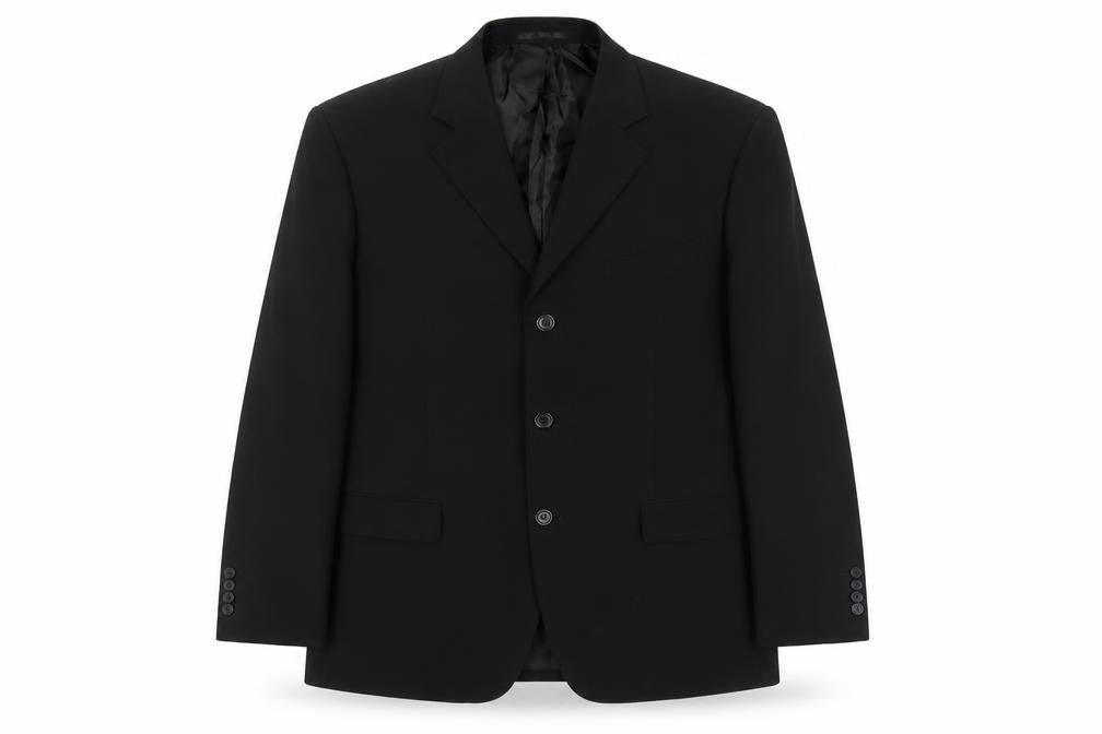 Mens UK Size 42 George Regular Black Suit Jacket
