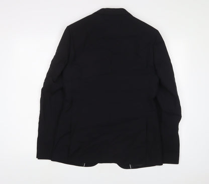 Mens UK Size 38 French Connection Regular Black Suit Jacket