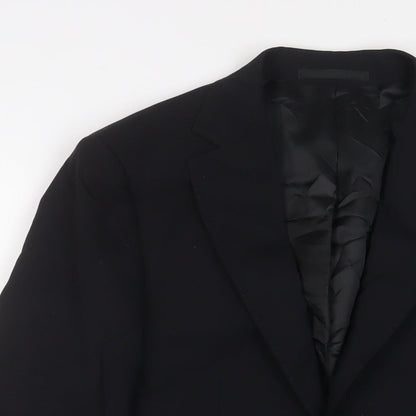 Mens UK Size 38 French Connection Regular Black Suit Jacket
