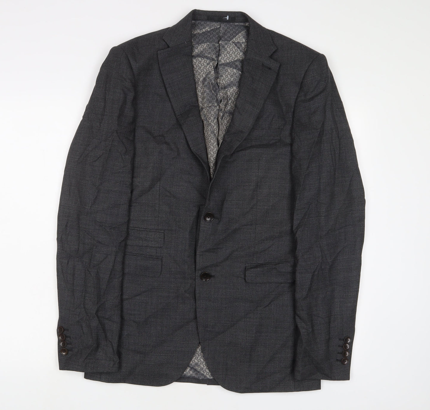Mens UK Size 38 NEXT Regular Grey Suit Jacket