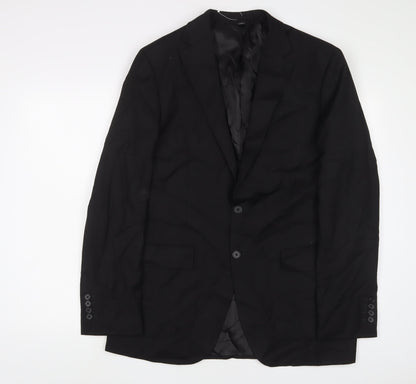 Mens UK Size 40 Marks and Spencer Regular Black Suit Jacket
