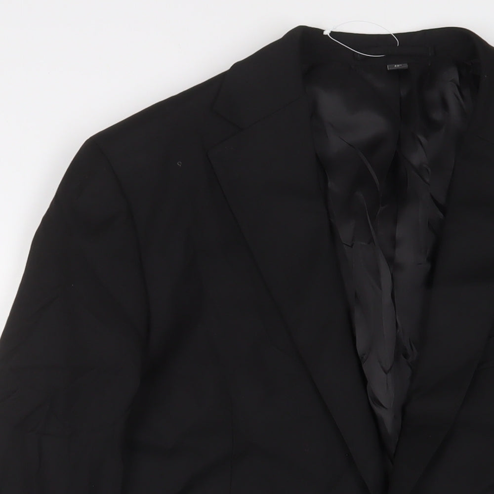 Mens UK Size 40 Marks and Spencer Regular Black Suit Jacket