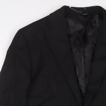 Mens UK Size 40 Marks and Spencer Regular Black Suit Jacket
