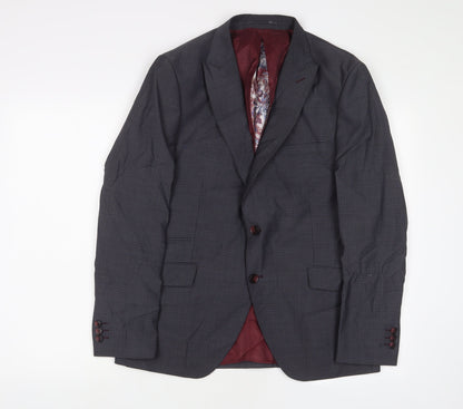 Mens UK Size 40 Benetti Regular Grey Suit Jacket