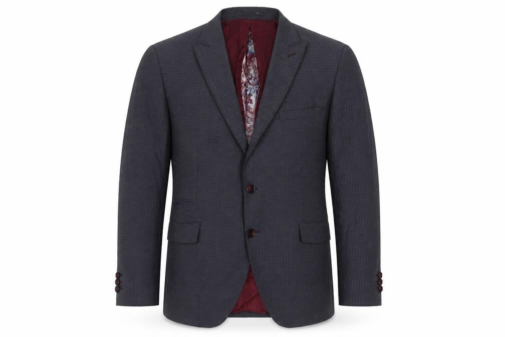 Mens UK Size 40 Benetti Regular Grey Suit Jacket