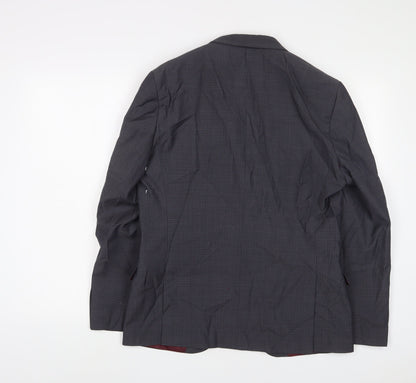 Mens UK Size 40 Benetti Regular Grey Suit Jacket