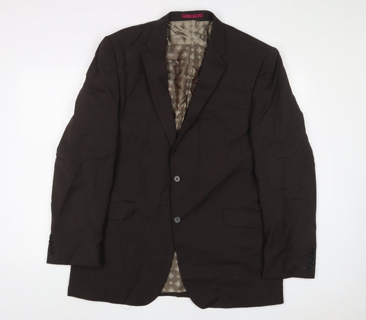 Mens UK Size 44 Limehaus Regular Brown Suit Jacket