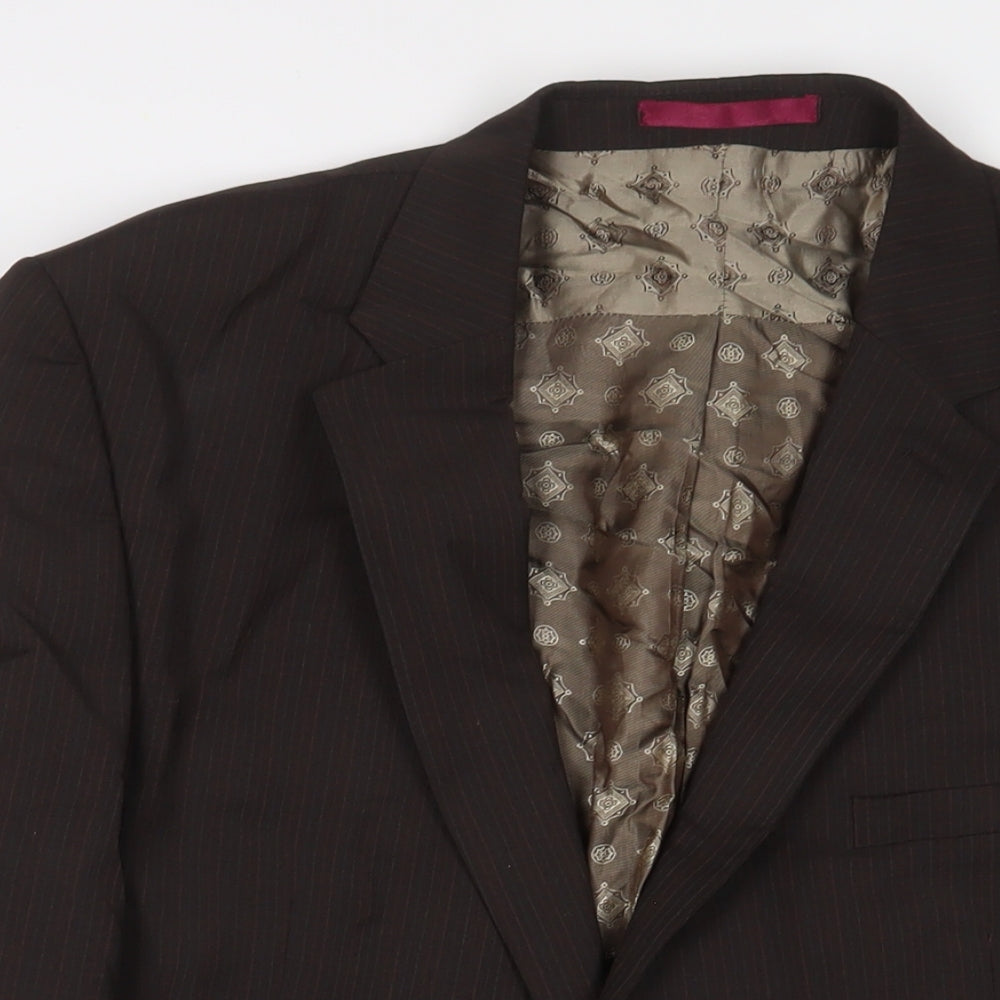 Mens UK Size 44 Limehaus Regular Brown Suit Jacket