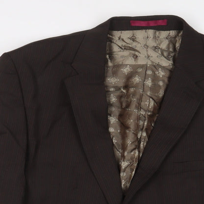 Mens UK Size 44 Limehaus Regular Brown Suit Jacket