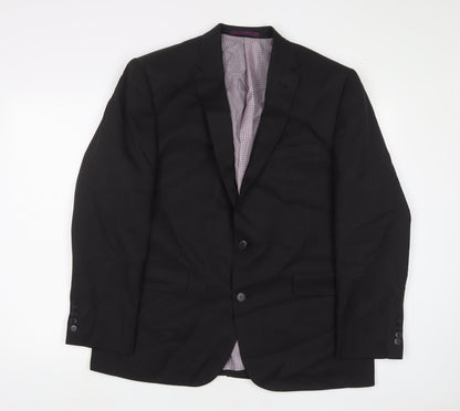 Mens UK Size 44 Taylor & Wright Regular Black Suit Jacket