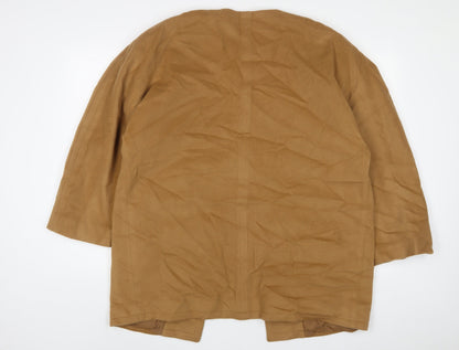 Luis Cassidy Womens Beige Jacket Size 12 Button
