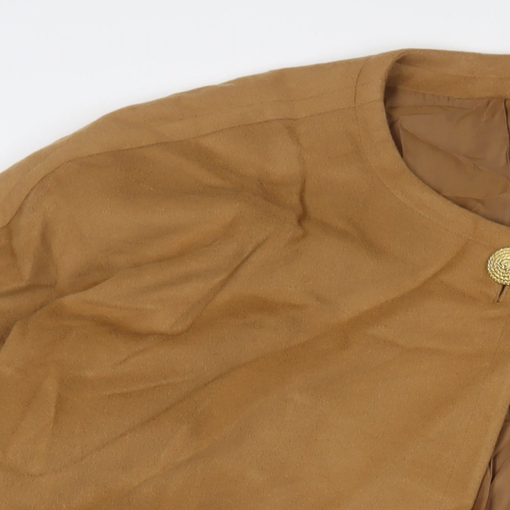 Luis Cassidy Womens Beige Jacket Size 12 Button