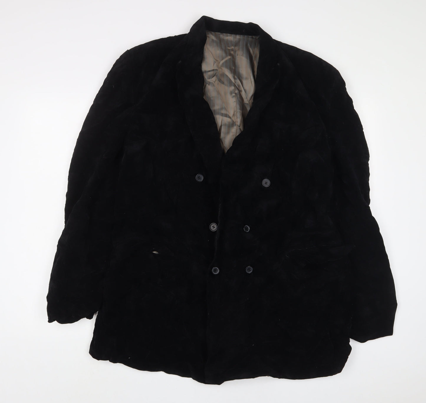 oliveo Mens Black Polyester Jacket Suit Jacket Size 46 Regular