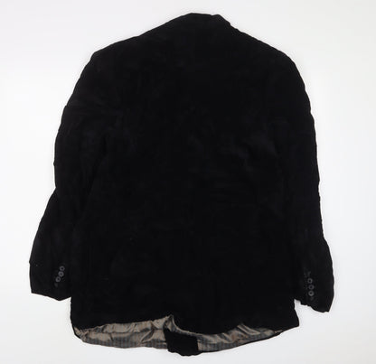 oliveo Mens Black Polyester Jacket Suit Jacket Size 46 Regular
