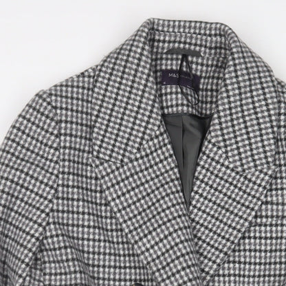 Womens UK Size 16 Marks and Spencer Grey Overcoat