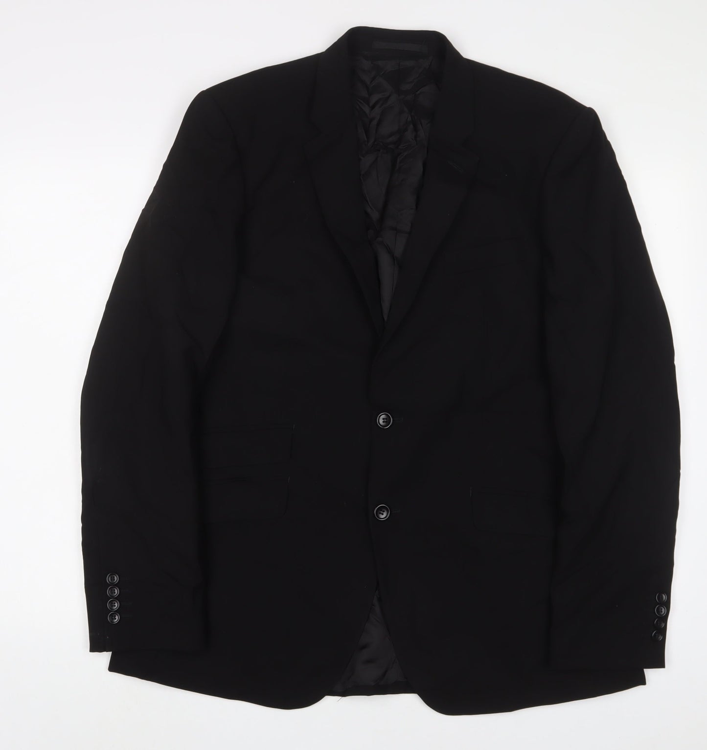 Mens UK Size 42 Kenneth Cole Regular Black Suit Jacket