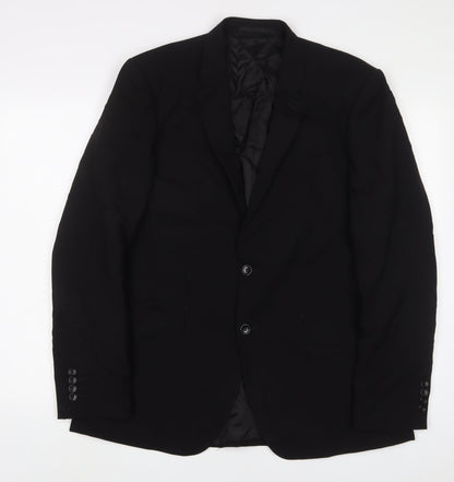 Mens UK Size 42 Kenneth Cole Regular Black Suit Jacket