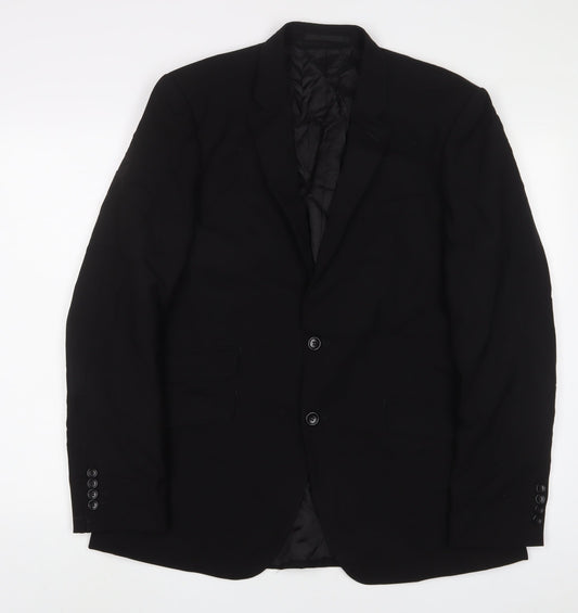 Mens UK Size 42 Kenneth Cole Regular Black Suit Jacket