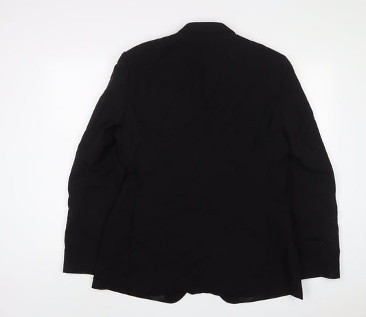 Mens UK Size 42 Kenneth Cole Regular Black Suit Jacket