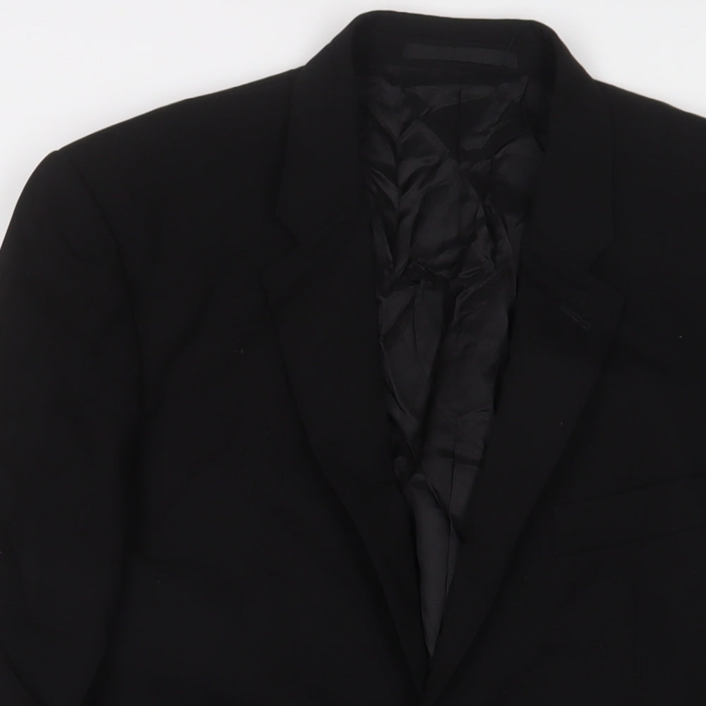 Mens UK Size 42 Kenneth Cole Regular Black Suit Jacket