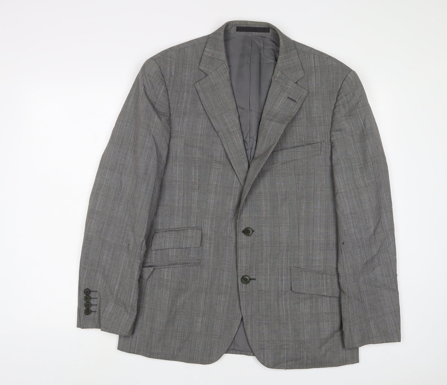 Mens UK Size 40 New & Lingwood Regular Grey Suit Jacket