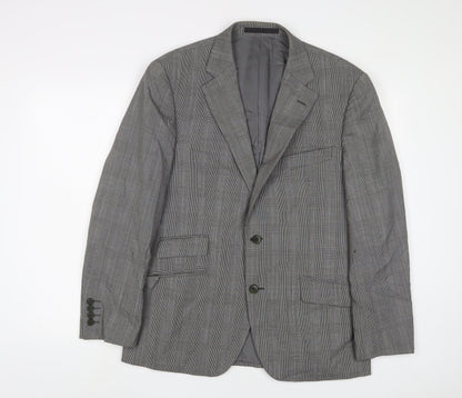 Mens UK Size 40 New & Lingwood Regular Grey Suit Jacket