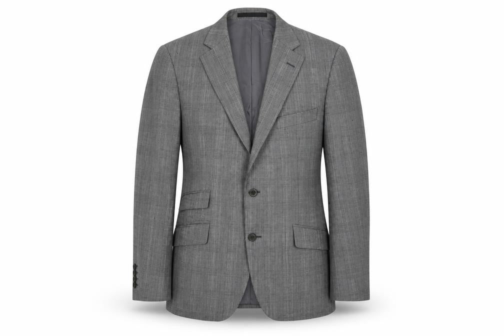 Mens UK Size 40 New & Lingwood Regular Grey Suit Jacket
