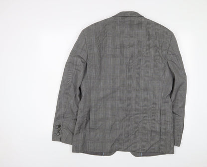 Mens UK Size 40 New & Lingwood Regular Grey Suit Jacket