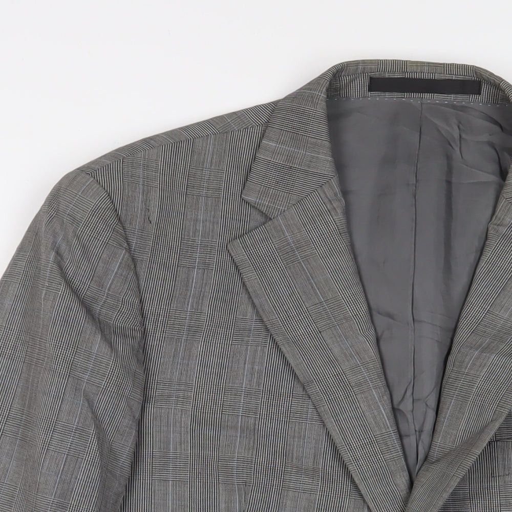 Mens UK Size 40 New & Lingwood Regular Grey Suit Jacket