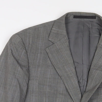 Mens UK Size 40 New & Lingwood Regular Grey Suit Jacket