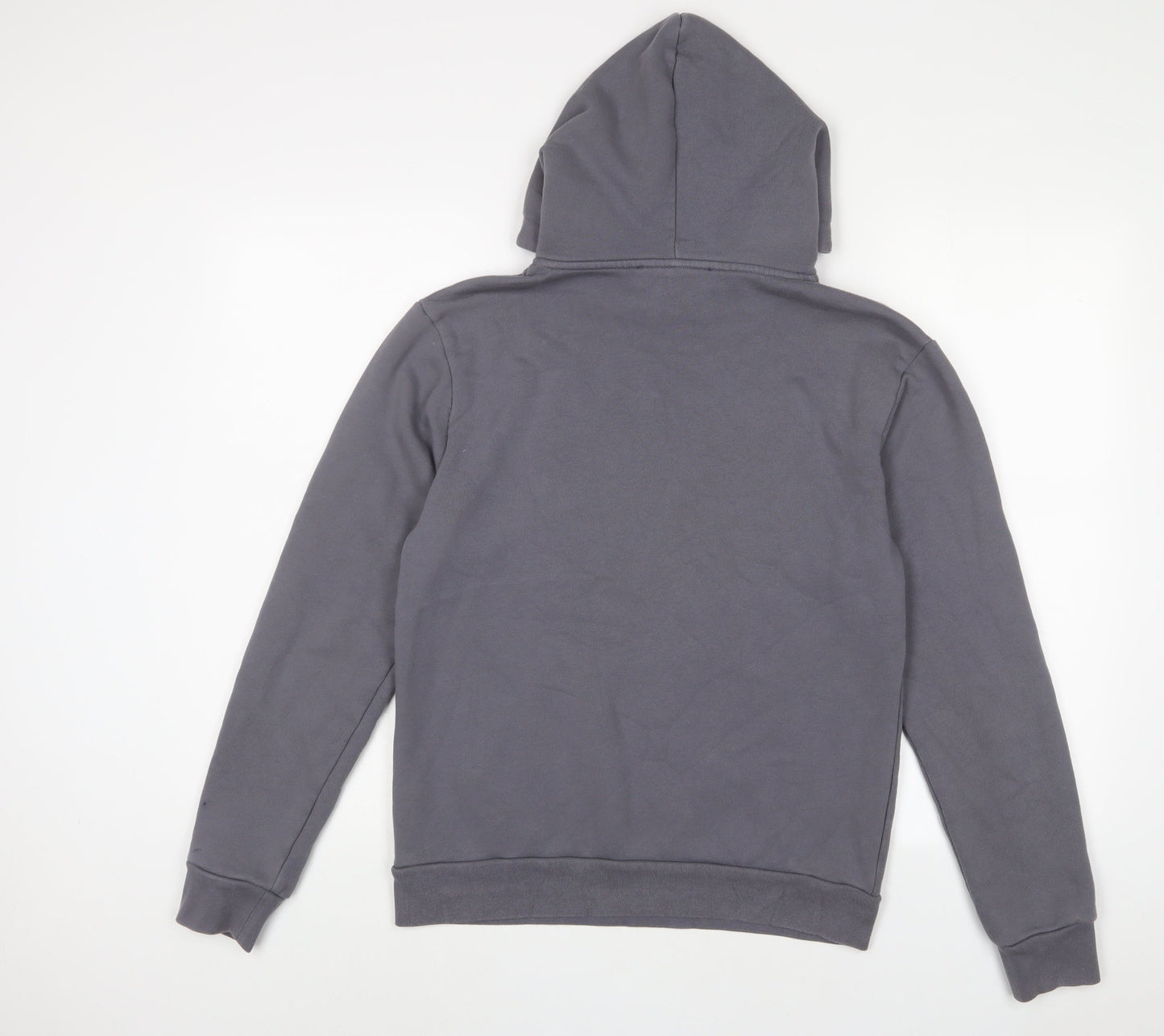 Manière De Voir Mens Grey Cotton Pullover Hoodie Size S