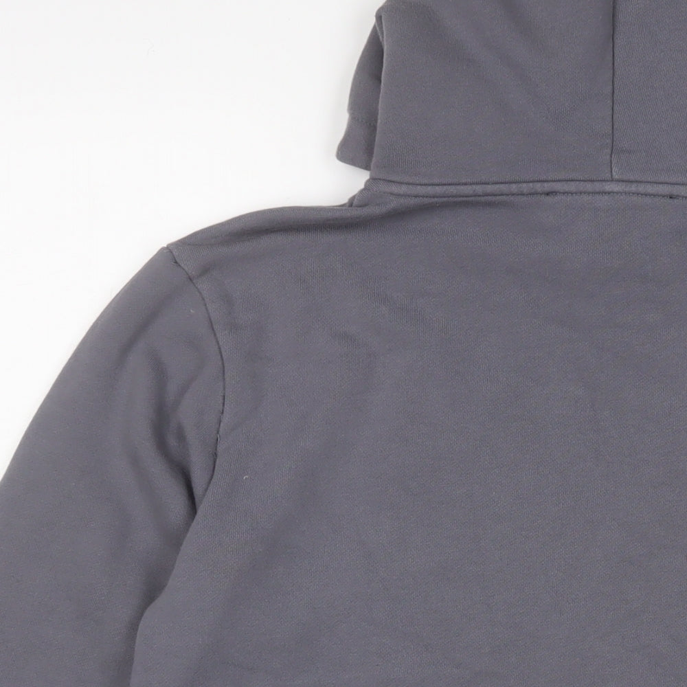 Manière De Voir Mens Grey Cotton Pullover Hoodie Size S
