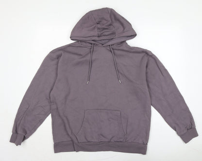 Additional front view of Jeff & Co women’s multicoloured cotton pullover hoodie, size UK 12, drawstring