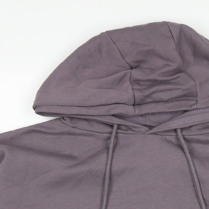 Close-up detail of Jeff & Co women’s multicoloured cotton pullover hoodie, size UK 12, drawstring