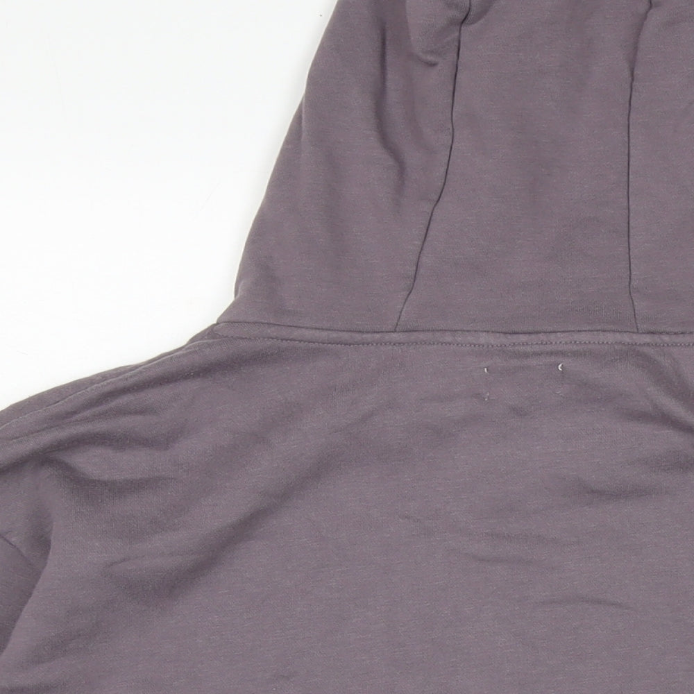 Brand and care label for Jeff & Co women’s multicoloured cotton pullover hoodie, size UK 12, drawstring