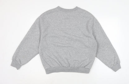 pacific republic Womens Grey Cotton Pullover Sweatshirt Size S