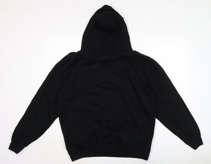 Mens UK Size L Just Hoods Black Pullover Sweatshirt