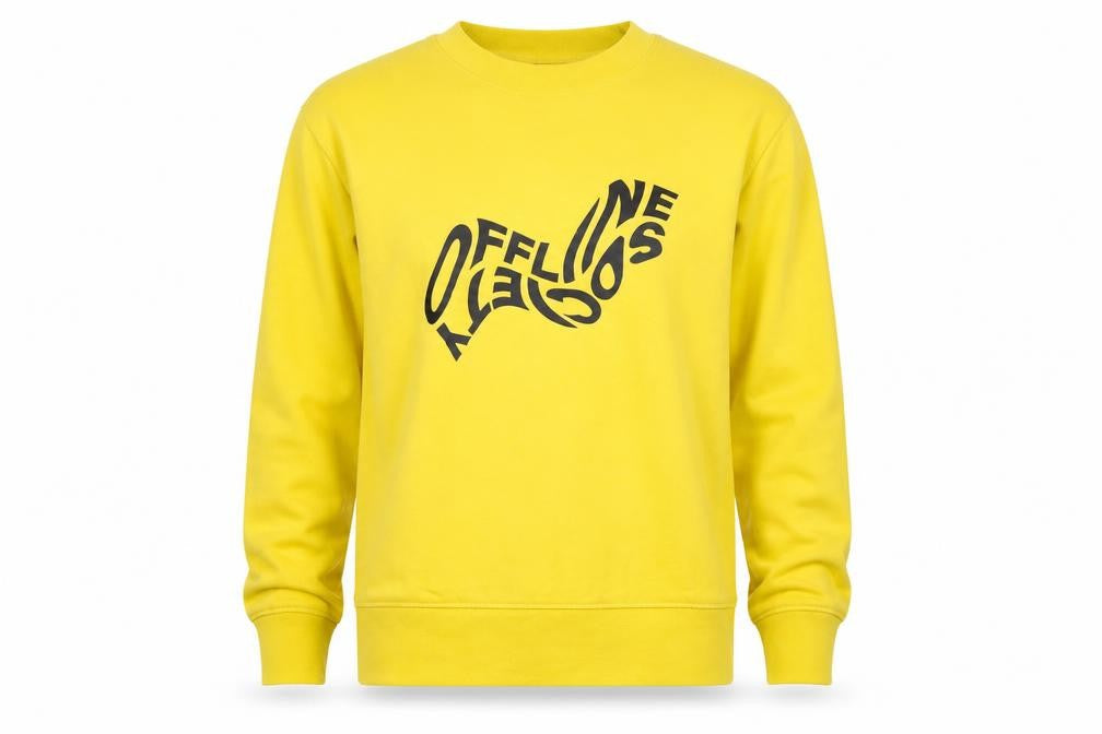 Mens UK Size S H&M Yellow Pullover Sweatshirt