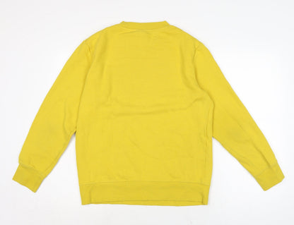Mens UK Size S H&M Yellow Pullover Sweatshirt