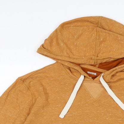 Sonoma Womens Brown Cotton Pullover Hoodie Size S