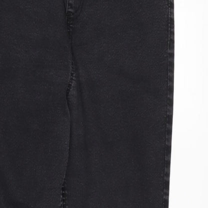 Womens UK Size 14 Marks and Spencer Regular Fit Straight Grey Jeans