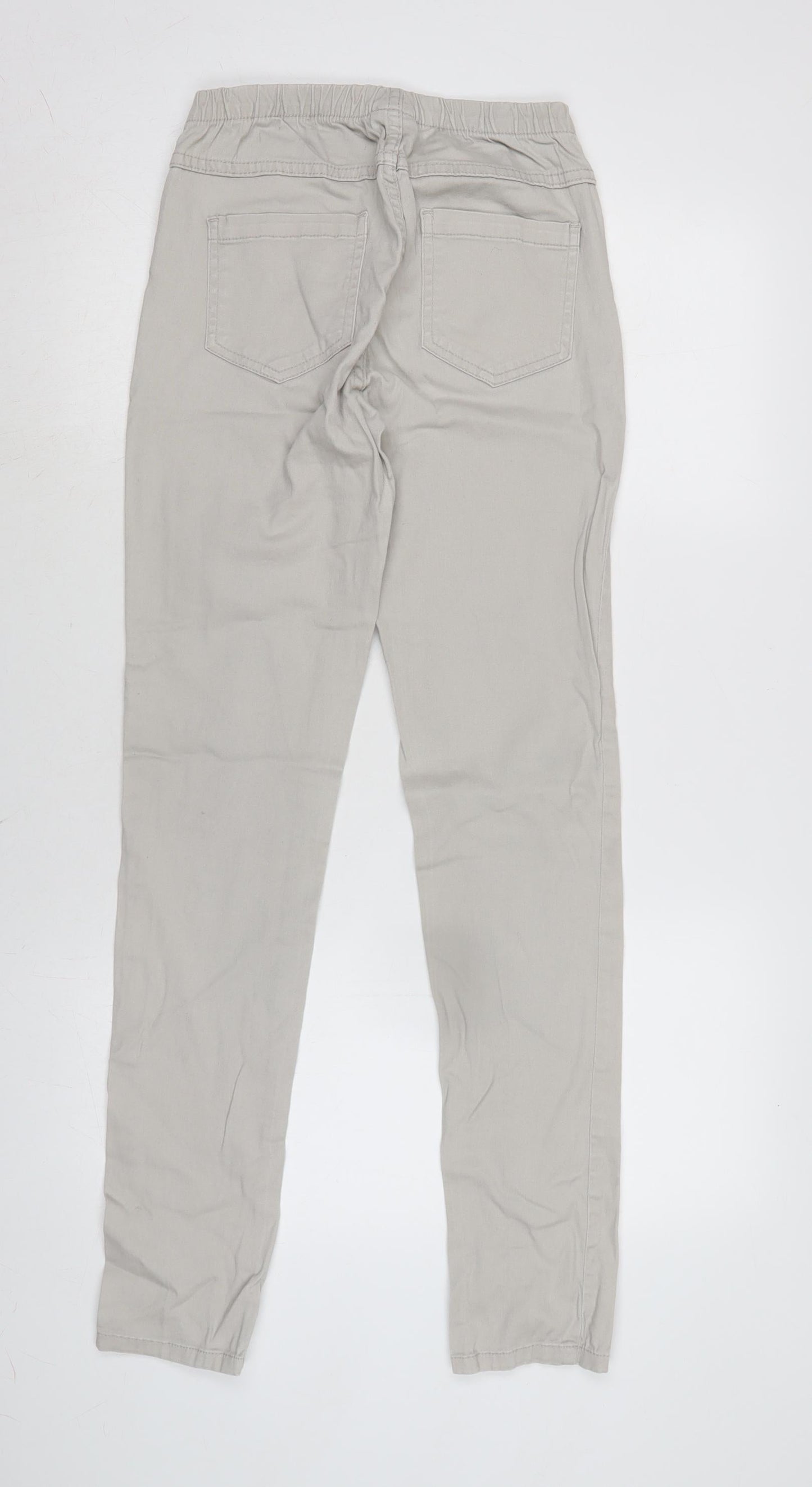 picee Womens Beige Cotton Blend Tapered Jeans Size 14 L31.5 in Regular