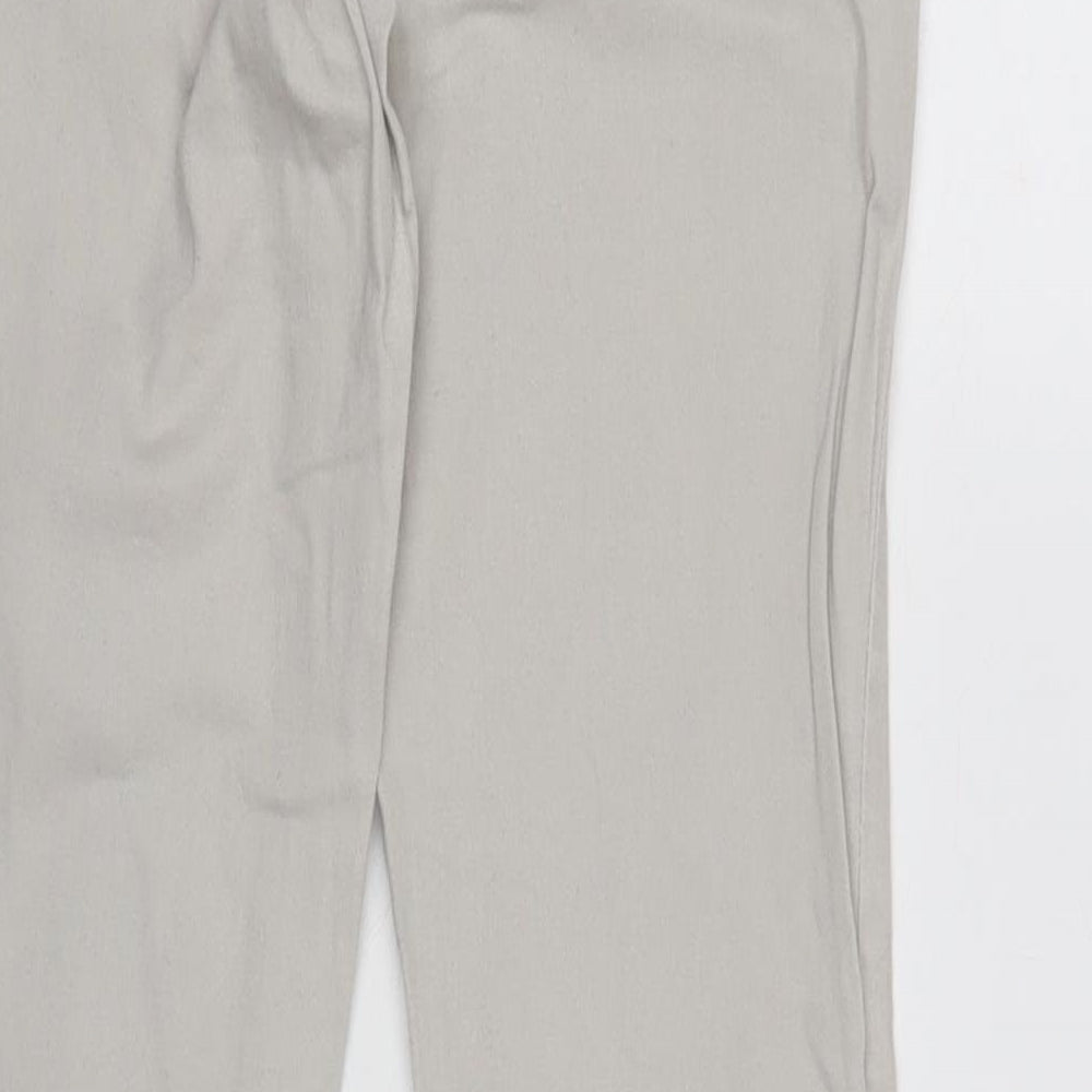 picee Womens Beige Cotton Blend Tapered Jeans Size 14 L31.5 in Regular