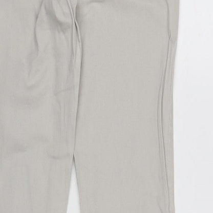 picee Womens Beige Cotton Blend Tapered Jeans Size 14 L31.5 in Regular