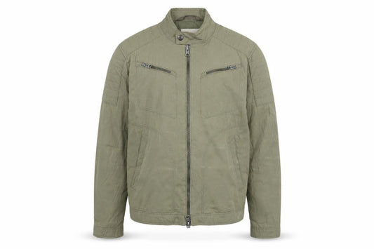 Mens UK Size L MNG Green Biker Coat